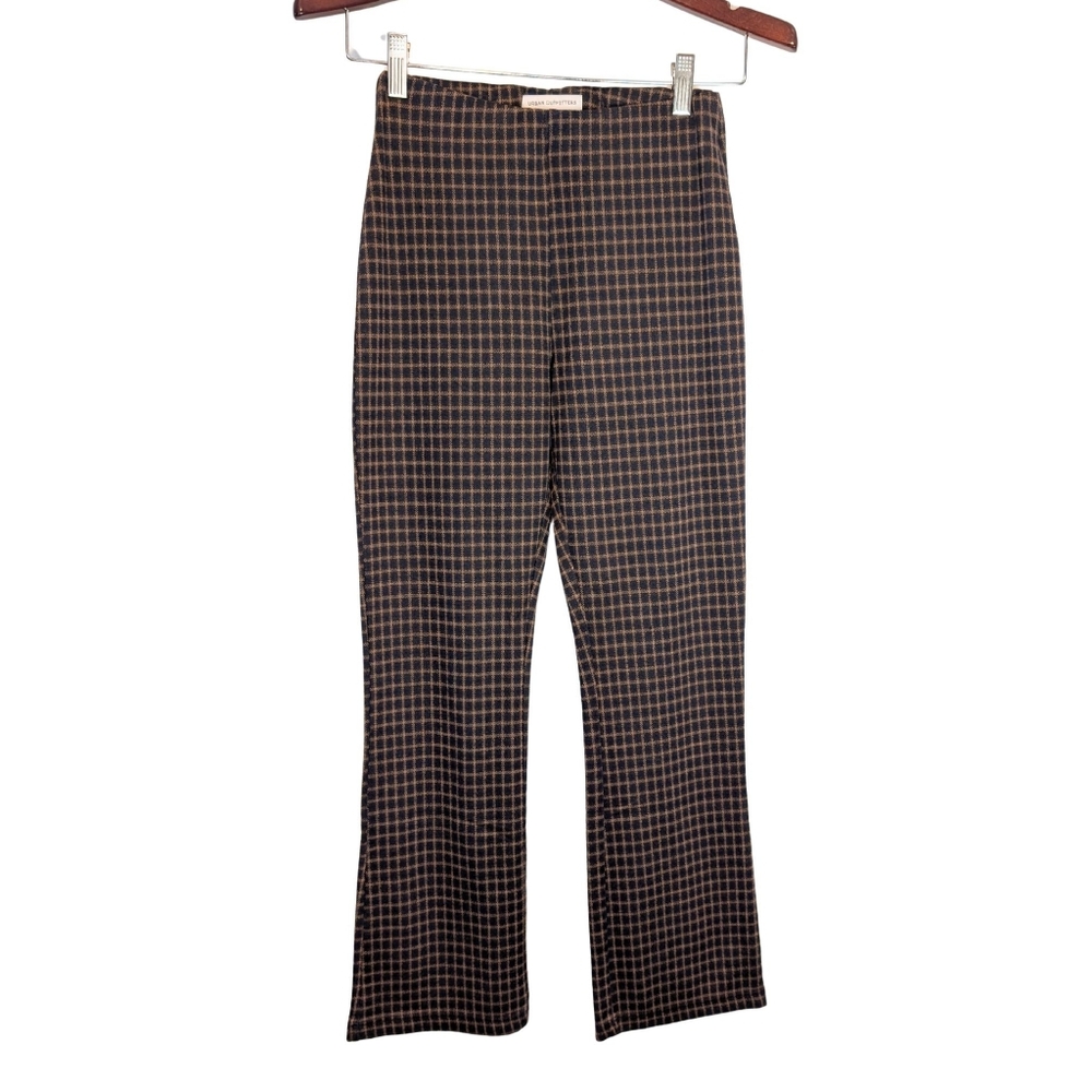 Urban Outfitters Cara High Waisted Pattern Kick Flare Pants Women's Small Petite